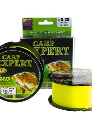 Carp Expert Fluo 0.25 мм 300м 8,9 кг леска рыболовная
