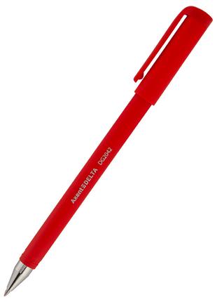 Ручка гелевая Axent Delta DG2042-06, 0.7 мм, красная