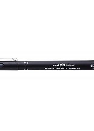 Линер "PIN - fine line" 0.5 мм ц.Черный Uni PIN005-200