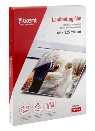 Плёнка для ламинирования Axent 2040-A 125 мкм, A4, 216 x 303 м...