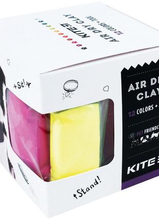 Пластилин воздушный Kite Dogs K22-135, 12 цветов + формочка