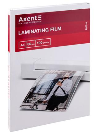 Плёнка для ламинирования Axent 2020-A 80 мкм, A4, 216 x 303 мм...