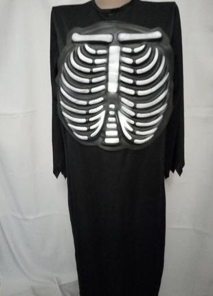Карнавальное длинное платье, балахон на хэллоуин, зомби, призрака