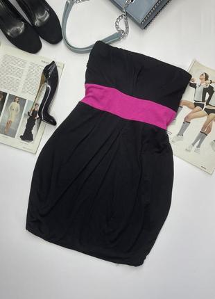 Новое чёрное трикотажное платье m l платье тюльпан короткое пл...