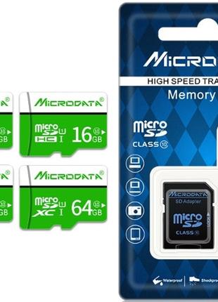 Карта памяти MicroData microSD карта 32Gb (10 class) с адаптером