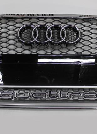 Решетка радиатора Audi A5 в стиле RS5 (2011-2015, хром, Quattro)