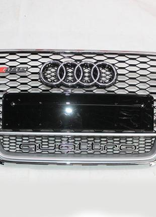 Решетка радиатора Audi A5 2008-2011 в стиле RS5 (Chrome Quattro)