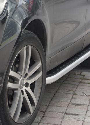 Пороги боковые Allyans на Audi Q7