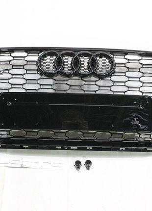 Решетка радиатора Audi A5 F5 2016-2020 стиль RS5 (Black)