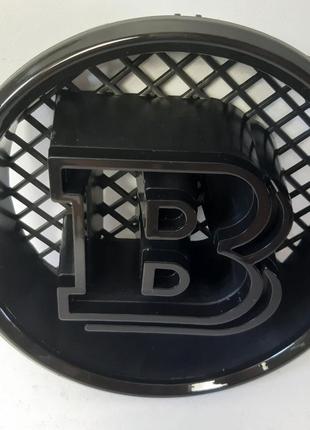Емблема Brabus у решітку радіатора Mercedes G-class (чорна)