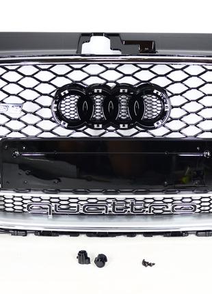 Решетка радиатора Audi A3 2011-2015 в стиле Audi RS3 (Chrome +...