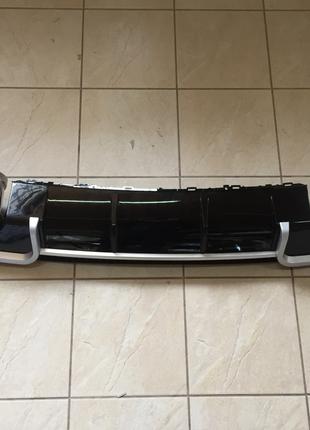 Диффузор заднего бампера Audi A3 Hatcback (2012-2015) стиль Au...