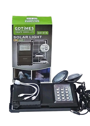 Портативная солнечная станция Power Bank GDLITE GD-07A