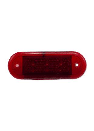 Габаритный фонарь светодиодный Красный 12-24V 6LED