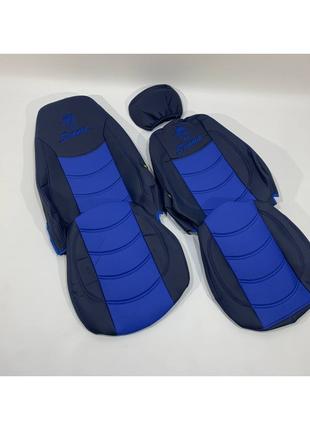 Набор чехлов на сиденья SCANIA R-G 420 (все низкие) синего цвета