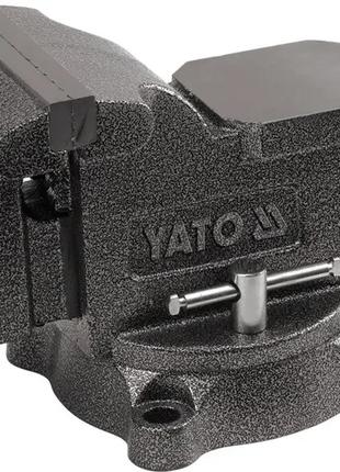 Тиски поворотные слесарные с наковальней усиленные 150 мм YATO...