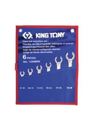 Набор ключей разрезные 6шт. 8-22 мм в TREOTON King Tony (1306MRN)