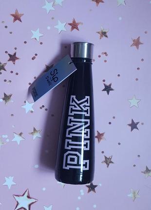 Металлическая бутылка pink victoria's secret