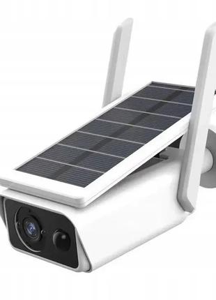 Автономная камера видеонаблюдения беспроводная на солнечной ба...