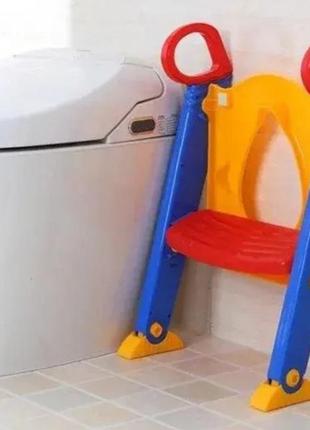 Детская накладка на унитаз со ступенькой Baby room