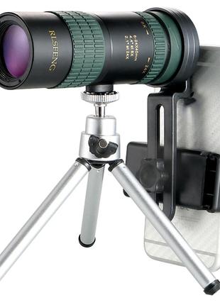 Монокуляр для смартфона с зумом 8-24x30 Телескоп дальнего виде...