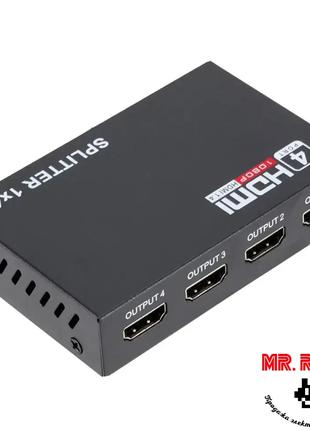 Активный сплиттер разветвитель HDMI 1 на 4 монитора, 1080p HD ...