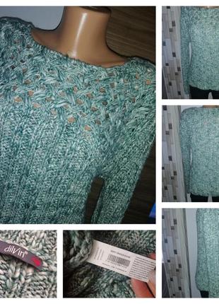 Женский теплый шерстяной свитер размер 36 38 dilvin