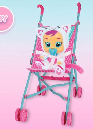 Детская коляска трость для куклы IMC Cry Babies Baby Doll Stro...