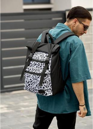 Мужской рюкзак sambag rolltop zard с принтом «graphity»