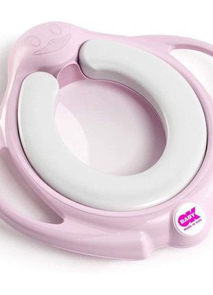 Накладка-сидение на унитаз OK Baby Pinguo Soft, цвет розовый (...