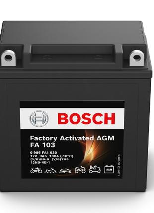 Мото аккумулятор AGM Bosch Лев [+] 12V 9AH 100A