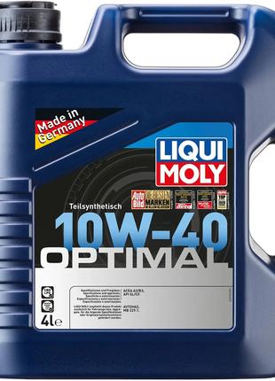 Олива моторна Liqui Moly Optimal 10W-40 4л Напівсинтетична