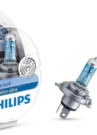 Галогенные лампы H4 Philips WhiteVision Ultra - Эффект ксенона...