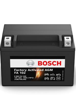 Мото аккумулятор AGM Bosch Лев [+] 12V 8AH 120A