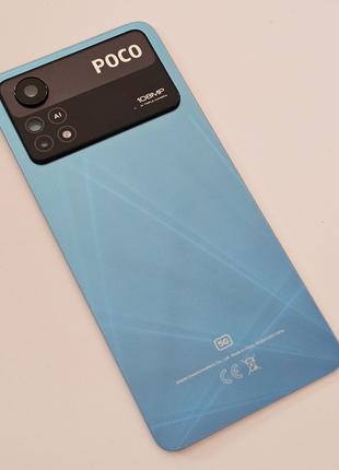 Задняя крышка Xiaomi Poco X4 Pro 5G, цвет - Синий