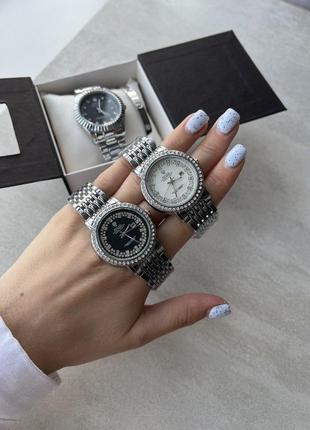 Годинник Rolex Silver Rhinestones Oystrrperpetual Datejust (бі...