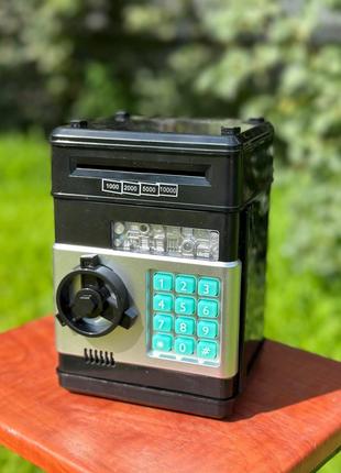 Електронна скарбничка Сейф банкомат з кодовим замком і купюроп...
