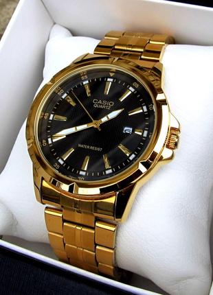 Чоловічий золотий наручний годинник Casio/Касіо