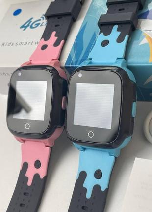 Детские смарт часы телефон Smart Baby watch W16 с GPS синий цвет.