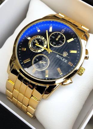 Чоловічий золотий наручний годинник Rolex / Ролекс
