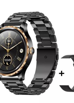 Новинка! Смарт часы GT3 Pro Ceramic чёрные с функцией ответа н...