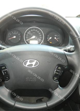Оплетка чехол на руль со спицами для Hyundai Azera Sonata 2005...
