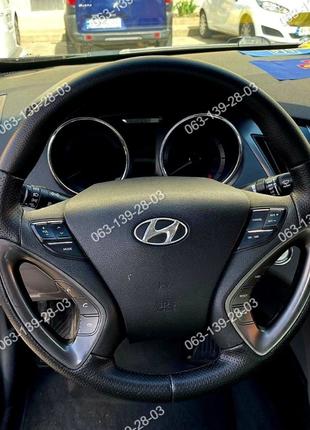 Оплетка чехол на руль со спицами для Hyundai Sonata 8 2011-201...