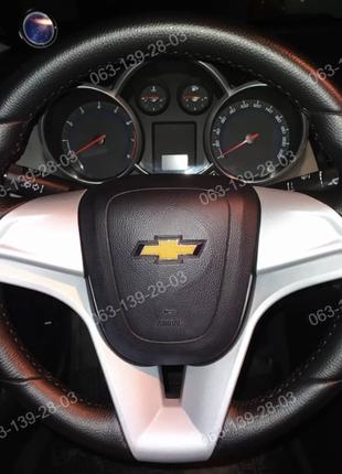 Оплетка чехол на руль со спицами для Chevrolet Cruze Шевроле Круз