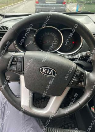 Оплетка чехол на руль со спицами для Kia Sorento 2009 - 2014 К...