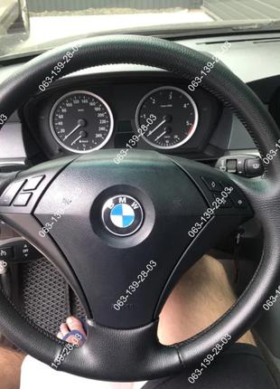 Оплетка чехол на руль со спицами для BMW E60 БМВ