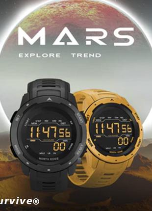 Часы тактические, туристические наручные North Edge Mars Black