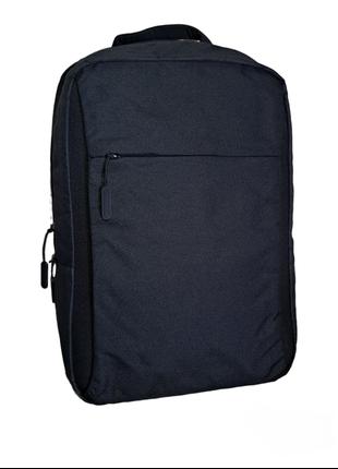 Рюкзак под ноутбук в класическом стиле 46х30х14см - Черный