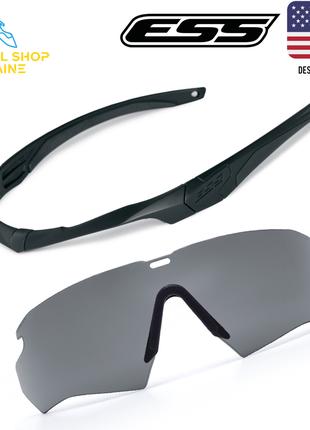 Балістичні окуляри ESS CROSSBOW BLACK ONE KIT W/SMOKE GRAY