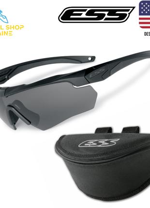 Балістичні окуляри ESS CROSSBOW BLACK ONE KIT W/SMOKE GRAY + S...